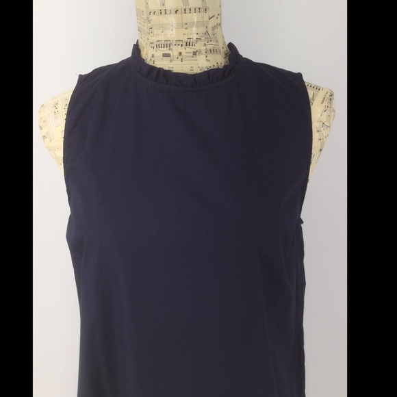 H&M Navy Blue Small Sleeveless Peasant Dress - Picture 2 of 9